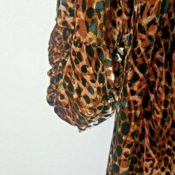 TanJay Animal Print Cheetah Womens Blazer Jacket - Picture 4 of 9